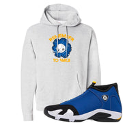 Laney 14s Hoodie | Remember To Smile, Ash