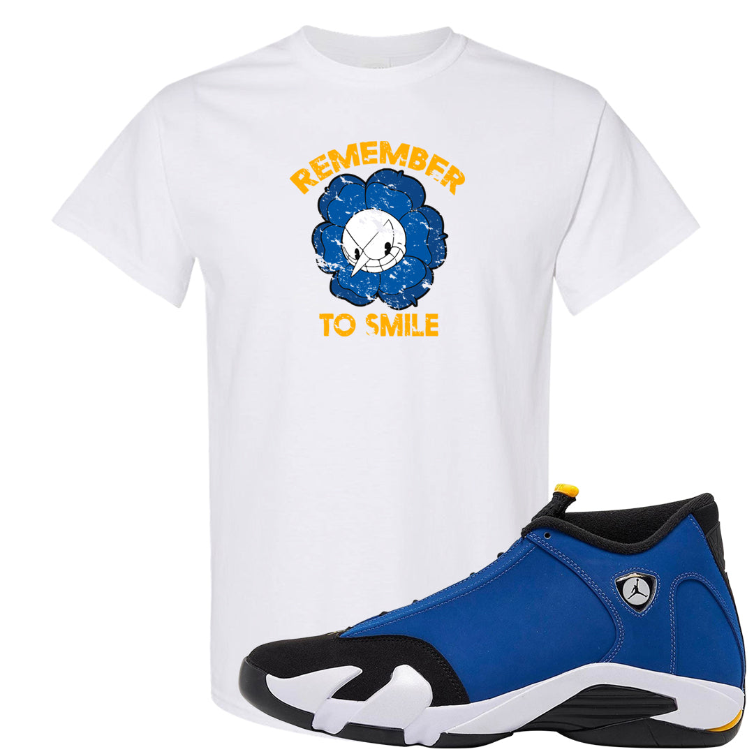 Laney 14s T Shirt | Remember To Smile, White