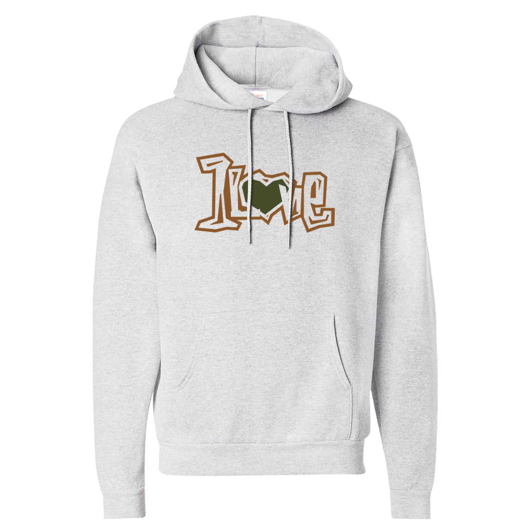 Brown Olive 1s Hoodie | 1 Love, Ash