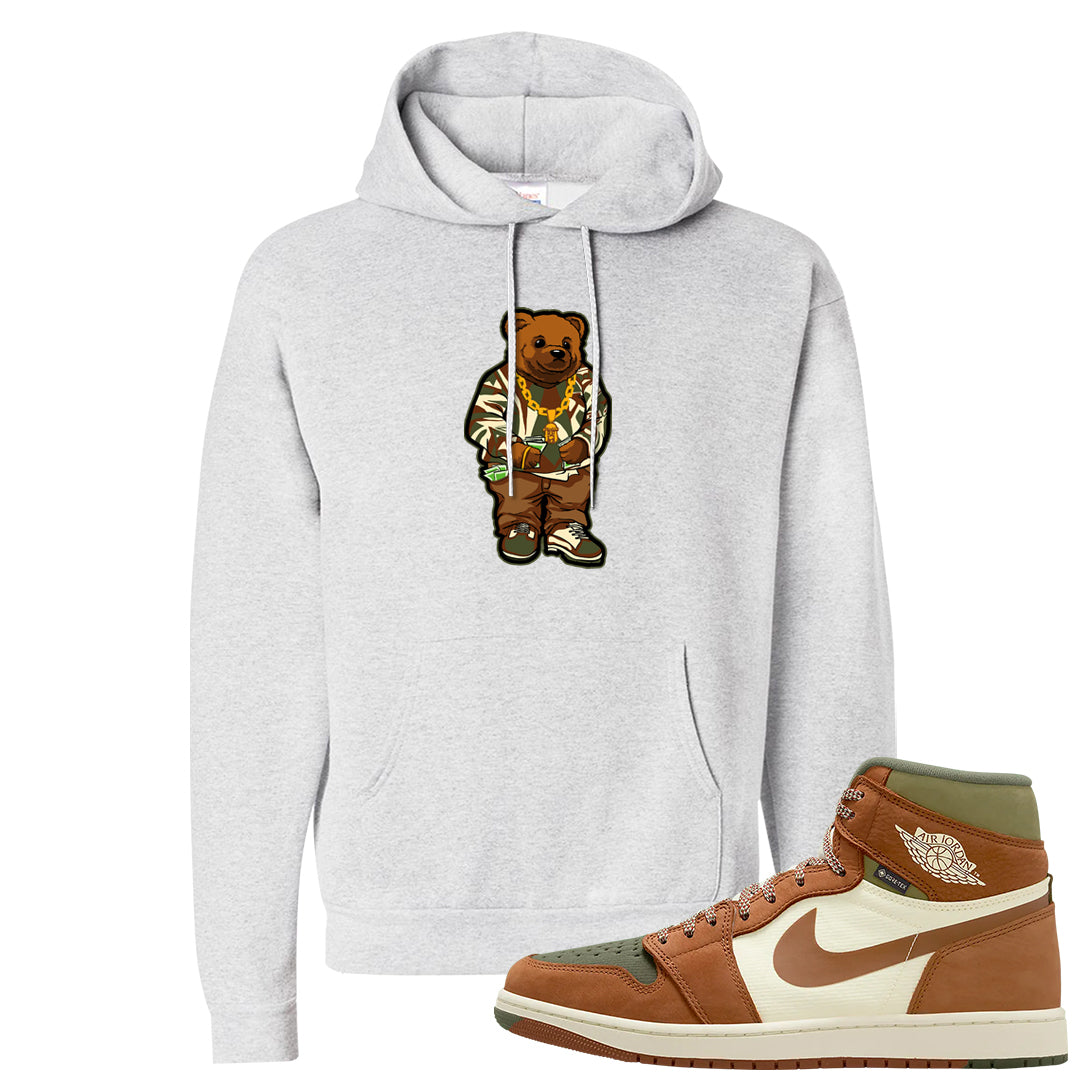 Brown Olive 1s Hoodie | Sweater Bear, Ash