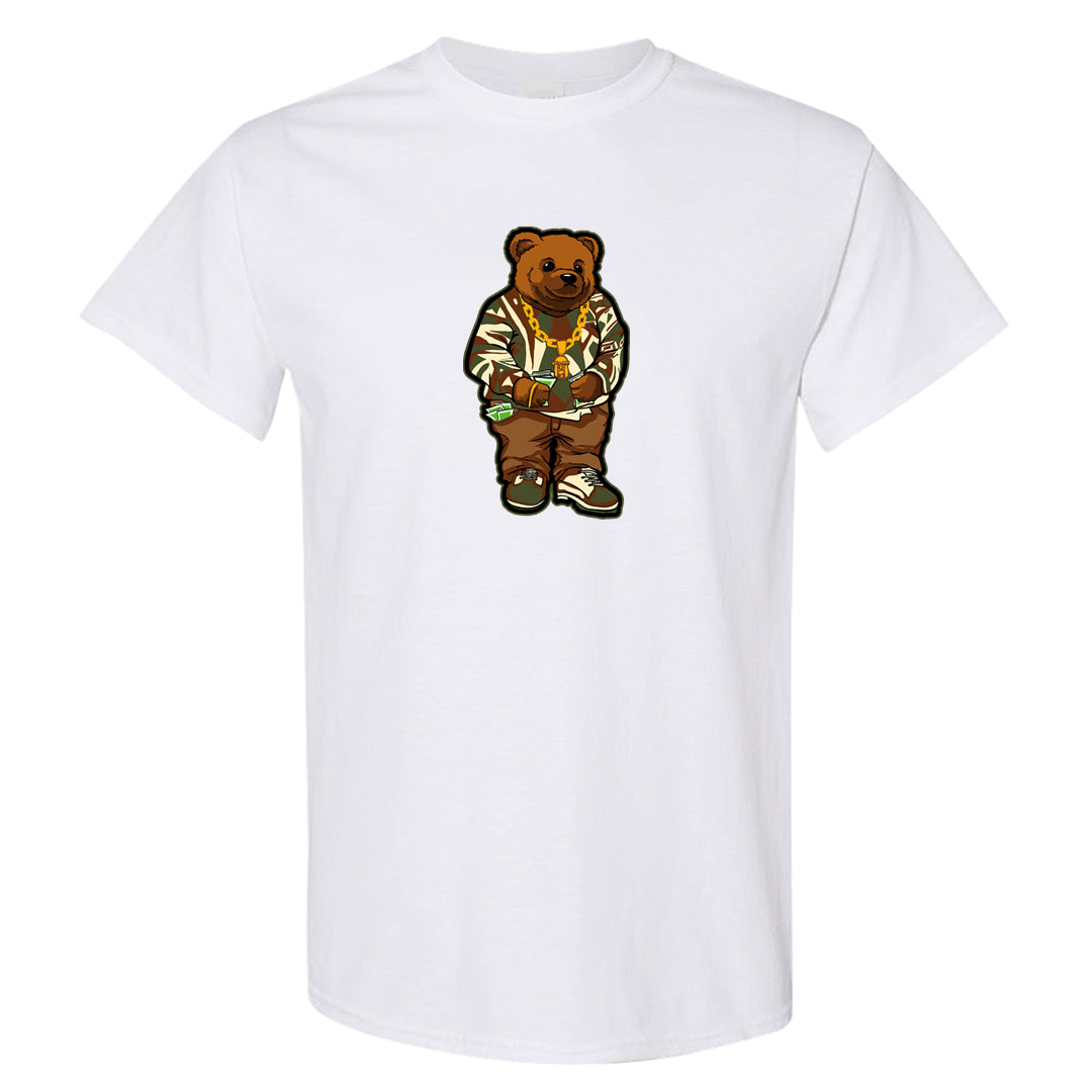 Brown Olive 1s T Shirt | Sweater Bear, White