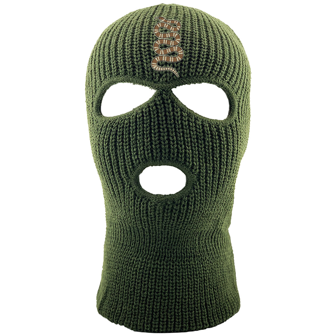 Brown Olive 1s Ski Mask | Coiled Snake, Olive