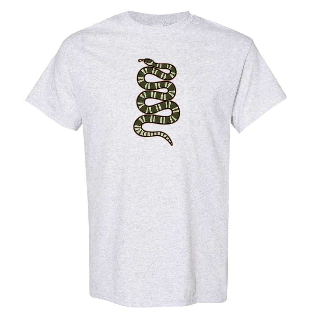 Brown Olive 1s T Shirt | Coiled Snake, Ash