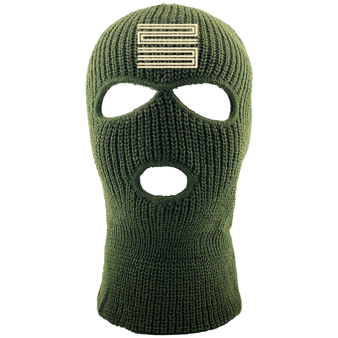 Brown Olive 1s Ski Mask | Double Line 23, Olive