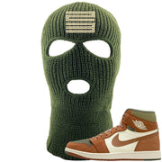 Brown Olive 1s Ski Mask | Double Line 23, Olive