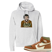 Brown Olive 1s Hoodie | Escobar Illustration, Ash