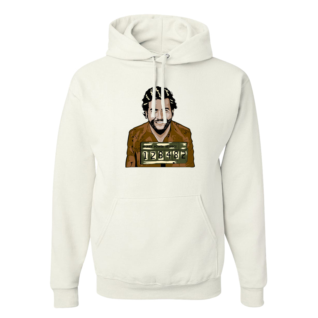 Brown Olive 1s Hoodie | Escobar Illustration, White