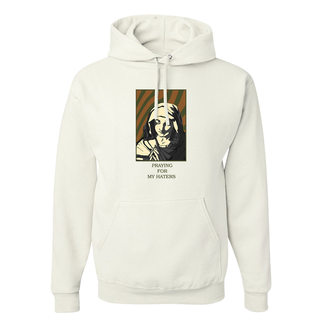 Brown Olive 1s Hoodie | God Told Me, White