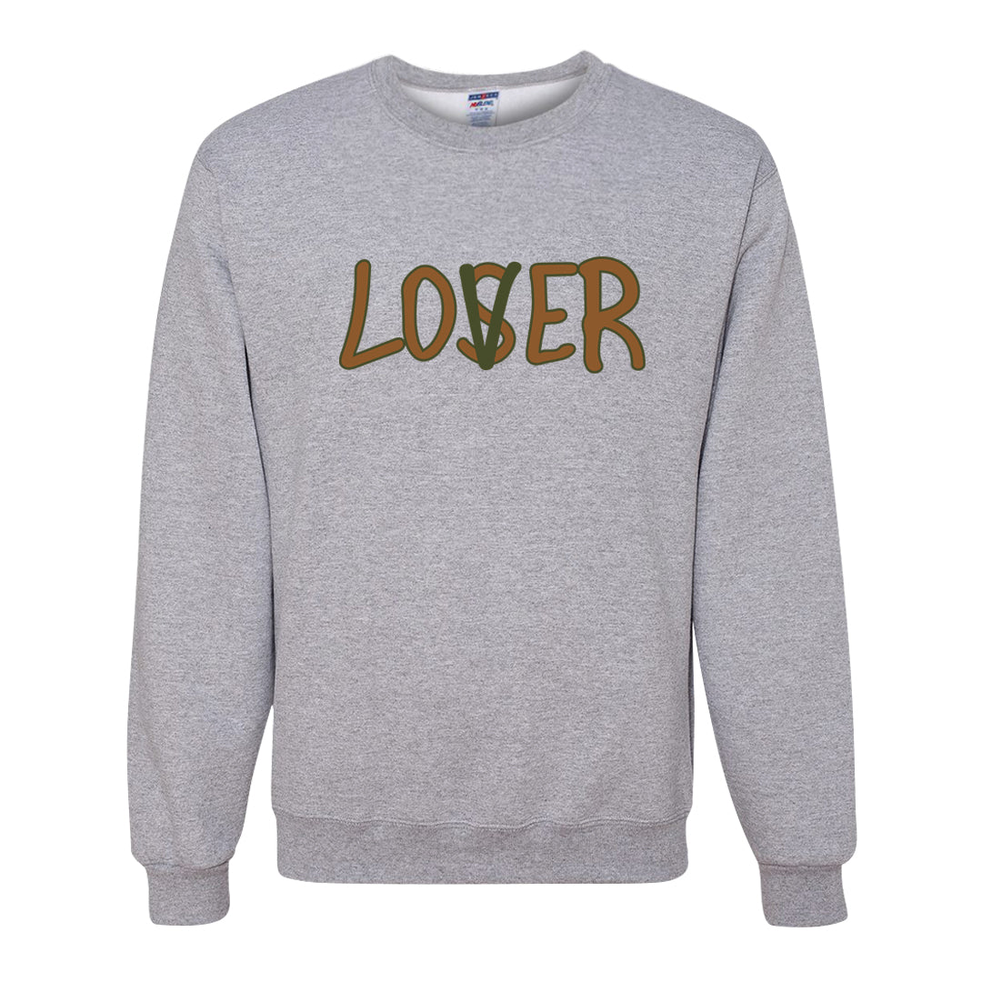 Brown Olive 1s Crewneck Sweatshirt | Lover, Ash