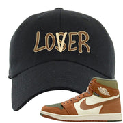 Brown Olive 1s Dad Hat | Lover, Black