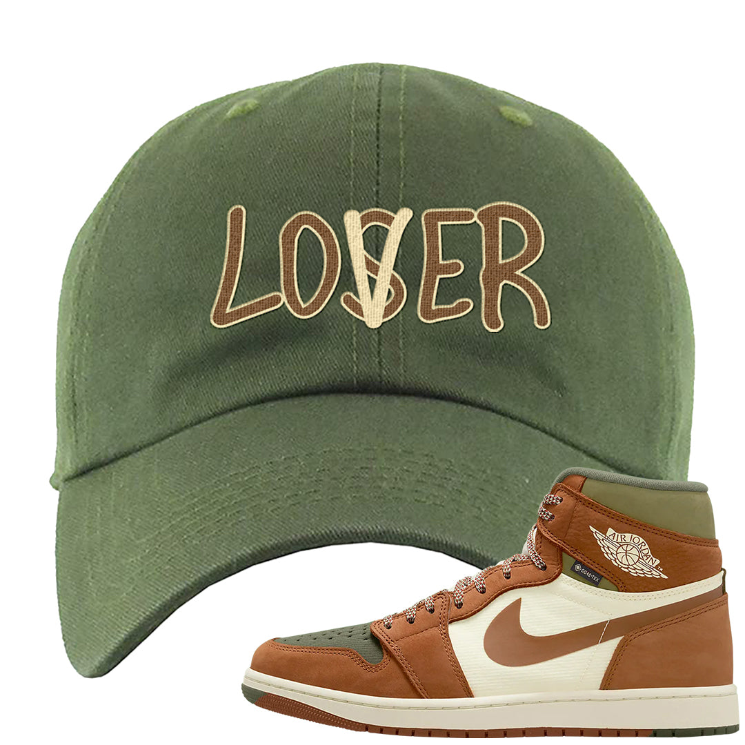 Brown Olive 1s Dad Hat | Lover, Olive