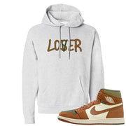 Brown Olive 1s Hoodie | Lover, Ash