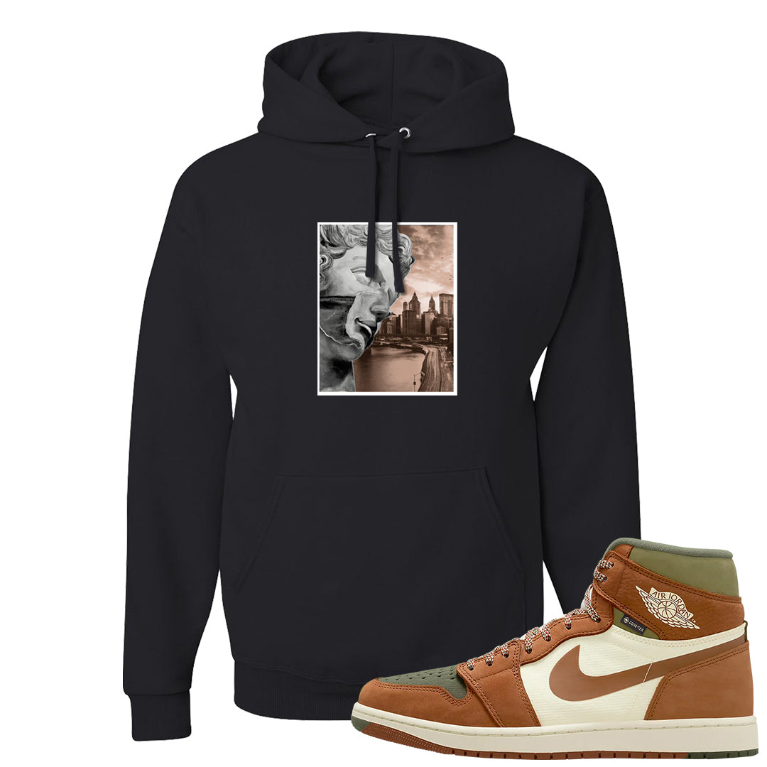 Brown Olive 1s Hoodie | Miguel, Black