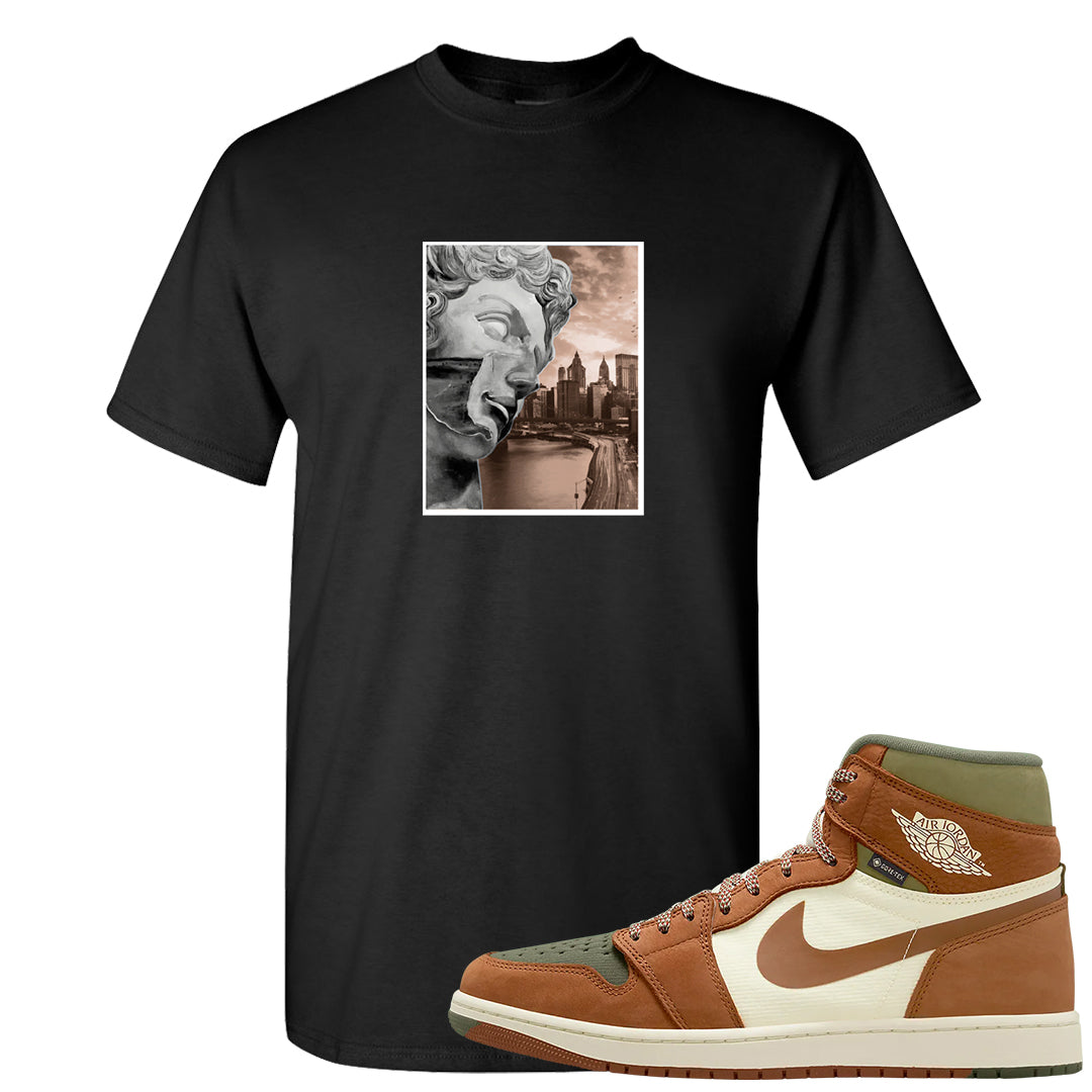 Brown Olive 1s T Shirt | Miguel, Black