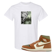 Brown Olive 1s T Shirt | Miguel, White