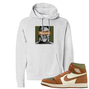 Brown Olive 1s Hoodie | Thupreme, Ash