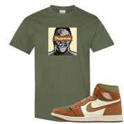 Brown Olive 1s T Shirt | Thupreme, Military Green