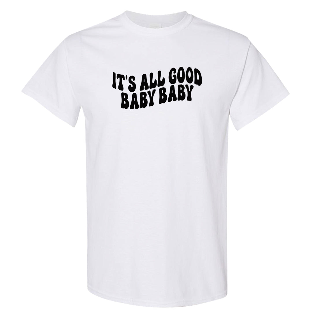 Elephant Print OG 1s T Shirt | All Good Baby, White
