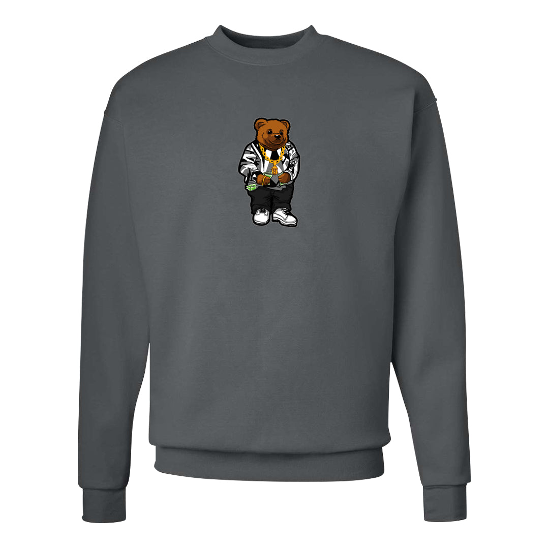 Elephant Print OG 1s Crewneck Sweatshirt | Sweater Bear, Smoke Grey