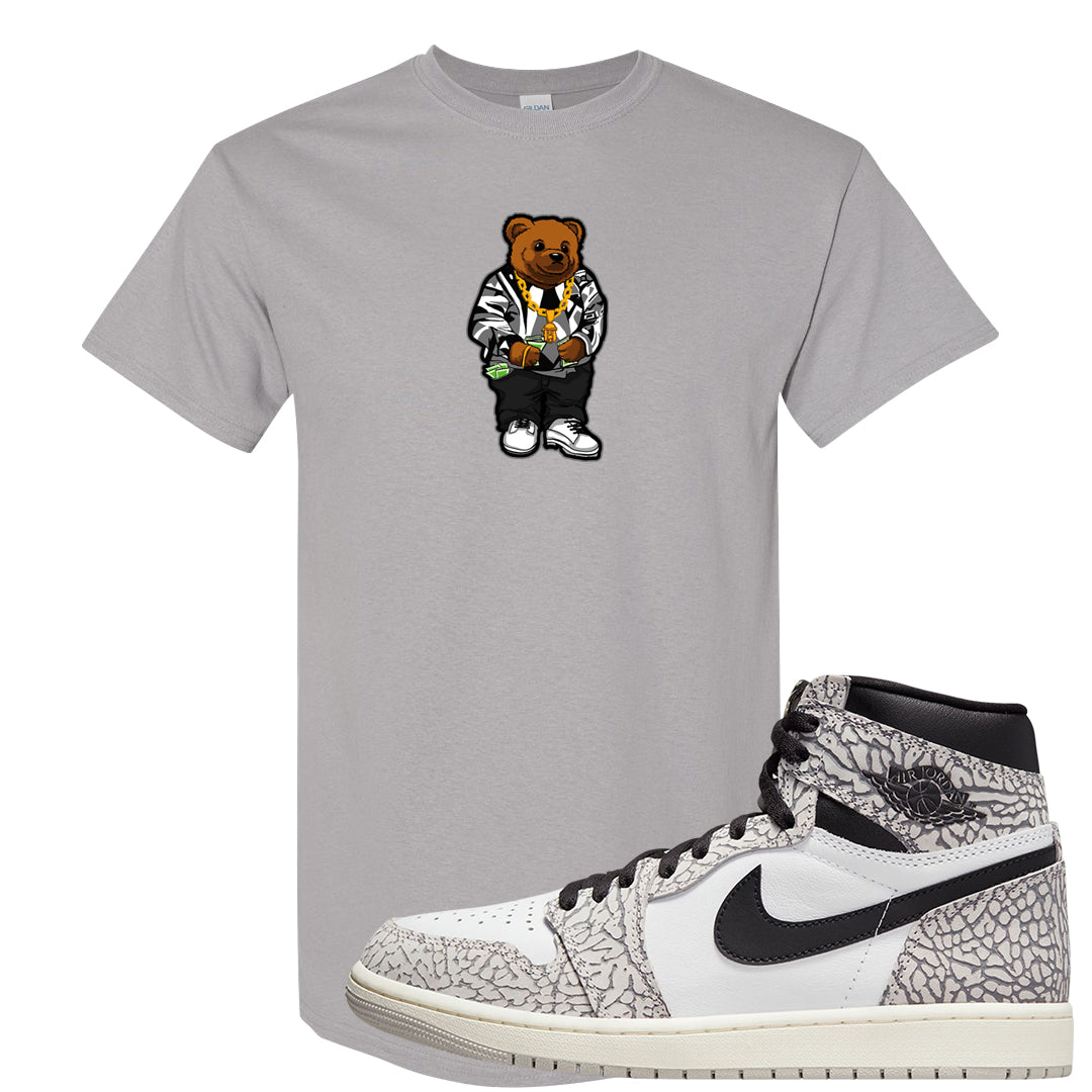 Elephant Print OG 1s T Shirt | Sweater Bear, Gravel