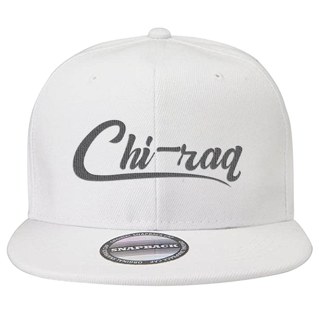 Elephant Print OG 1s Snapback Hat | Chiraq, White