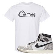 Elephant Print OG 1s T Shirt | Chiraq, White