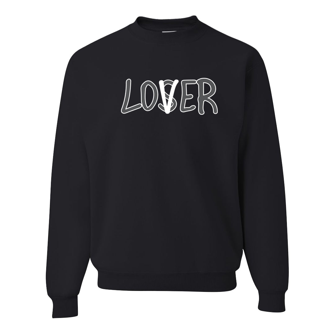 Elephant Print OG 1s Crewneck Sweatshirt | Lover, Black