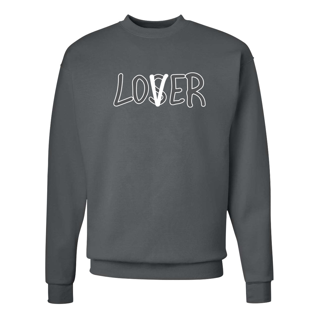 Elephant Print OG 1s Crewneck Sweatshirt | Lover, Smoke Grey