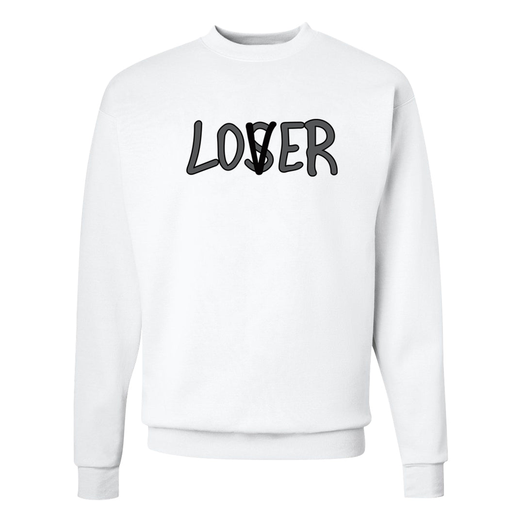 Elephant Print OG 1s Crewneck Sweatshirt | Lover, White
