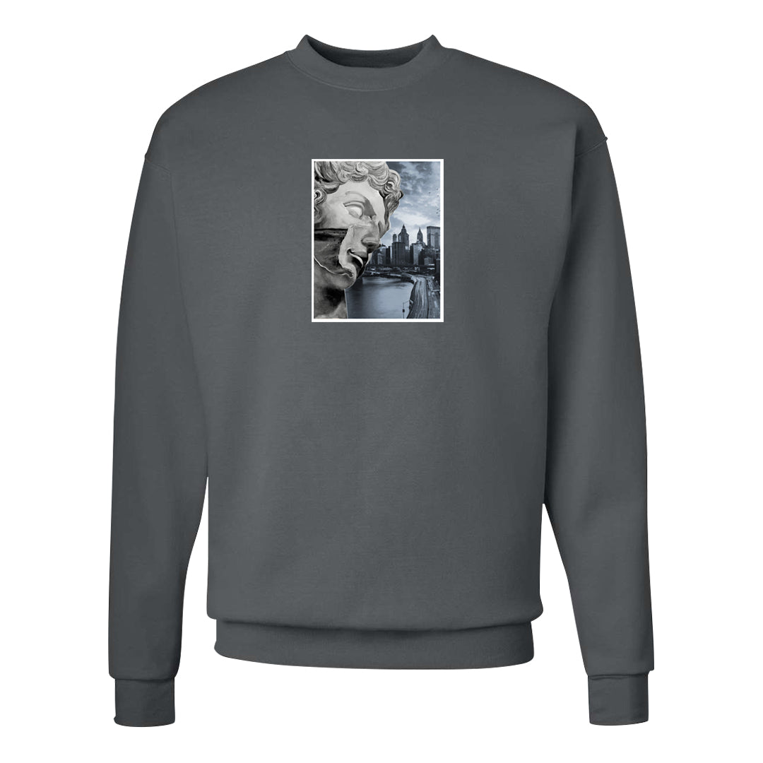 Elephant Print OG 1s Crewneck Sweatshirt | Miguel, Smoke Grey