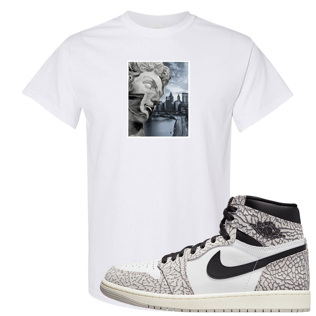 Elephant Print OG 1s T Shirt | Miguel, White