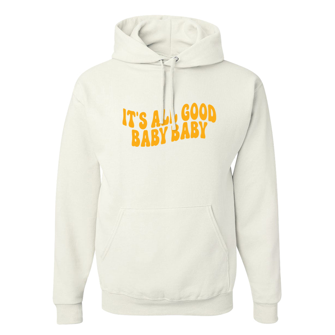 Flyease Yellow Ochre 1s Hoodie | All Good Baby, White