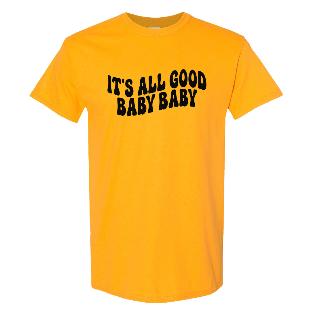 Flyease Yellow Ochre 1s T Shirt | All Good Baby, Gold