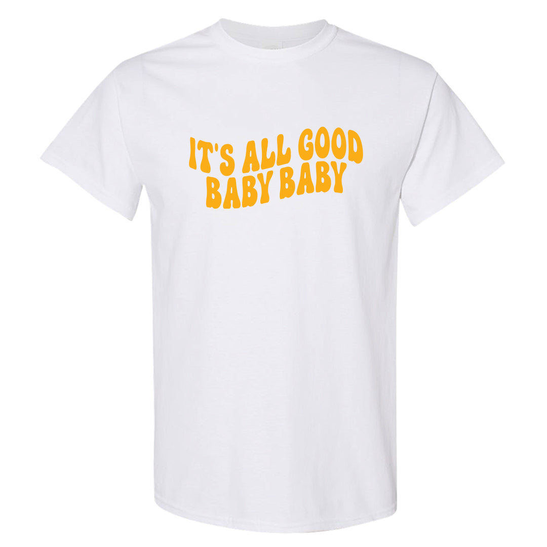 Flyease Yellow Ochre 1s T Shirt | All Good Baby, White