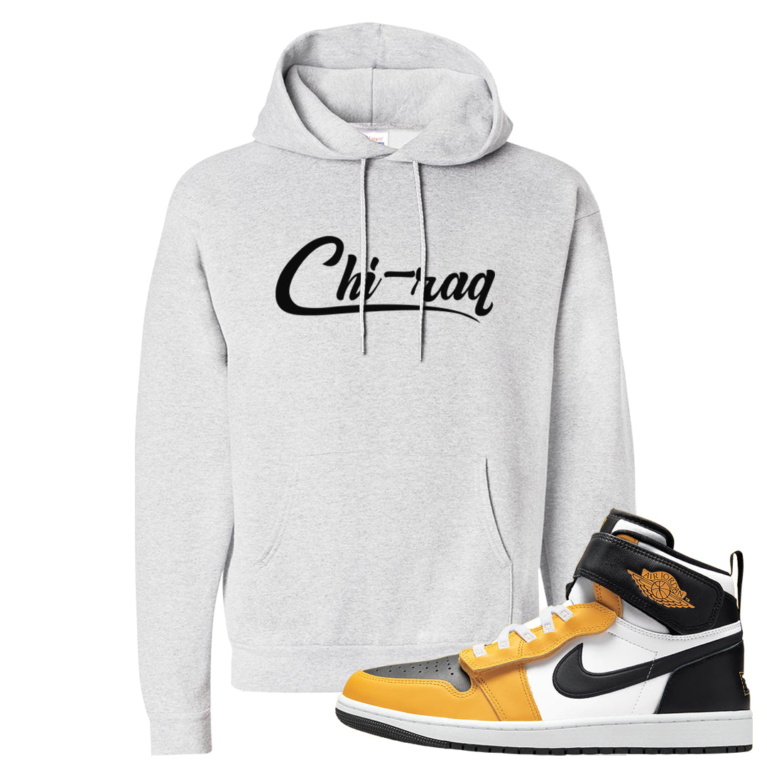 Flyease Yellow Ochre 1s Hoodie | Chiraq, Ash