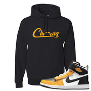 Flyease Yellow Ochre 1s Hoodie | Chiraq, Black