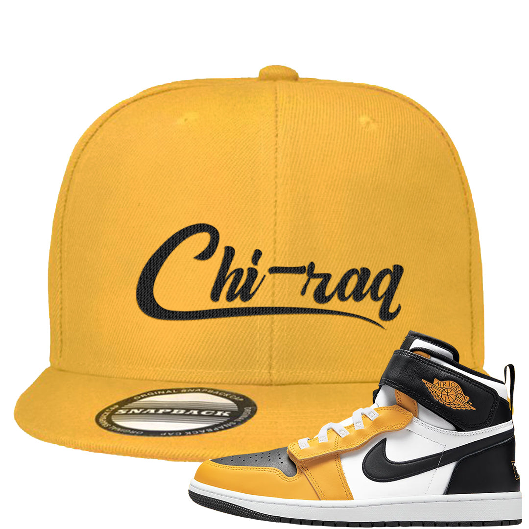 Flyease Yellow Ochre 1s Snapback Hat | Chiraq, Gold