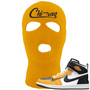 Flyease Yellow Ochre 1s Ski Mask | Chiraq, Gold