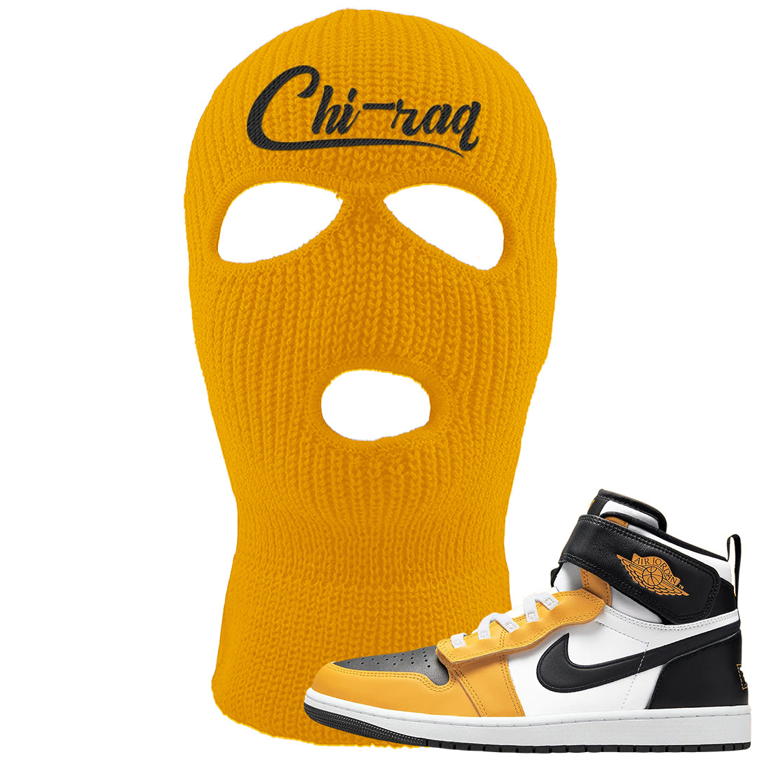 Flyease Yellow Ochre 1s Ski Mask | Chiraq, Gold