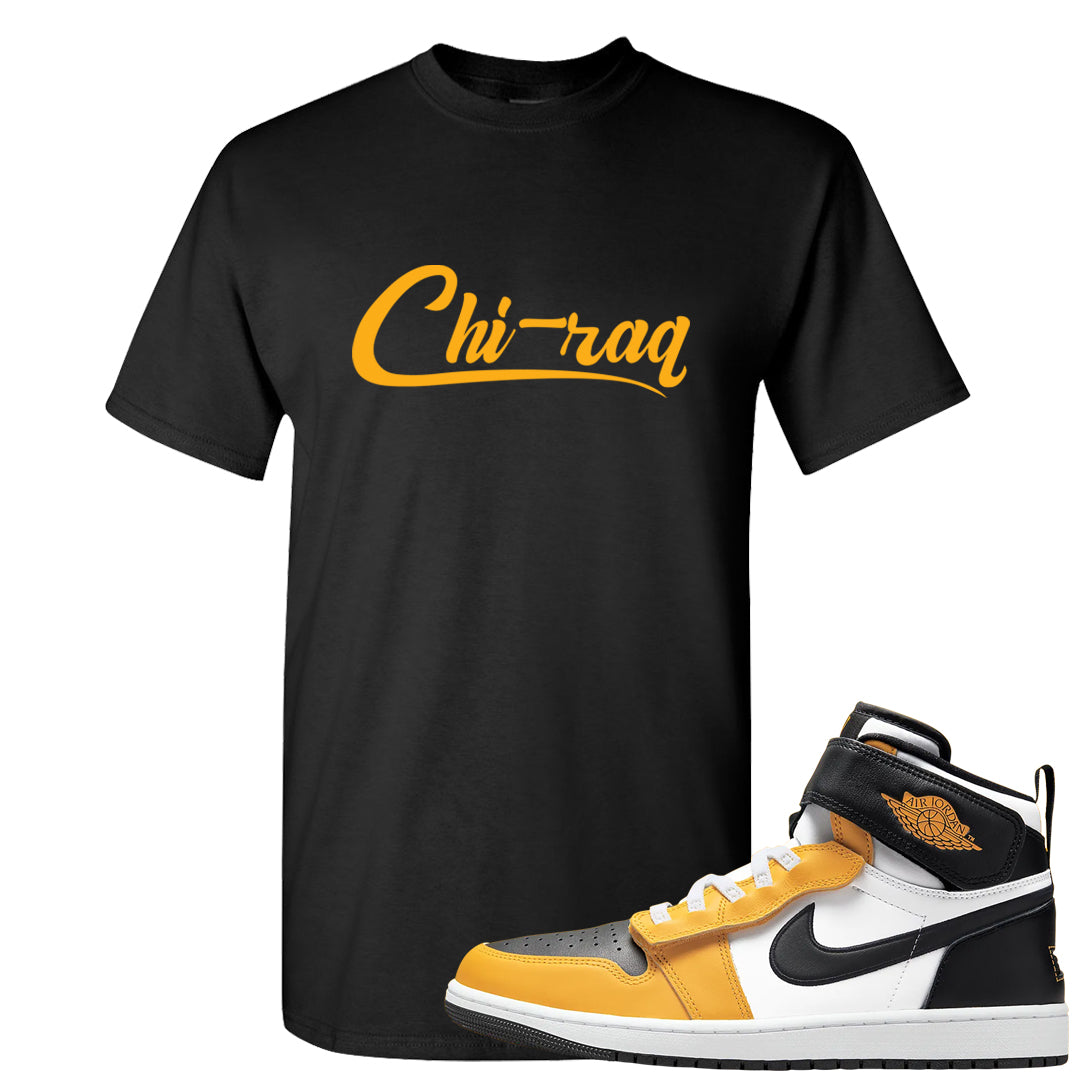 Flyease Yellow Ochre 1s T Shirt | Chiraq, Black