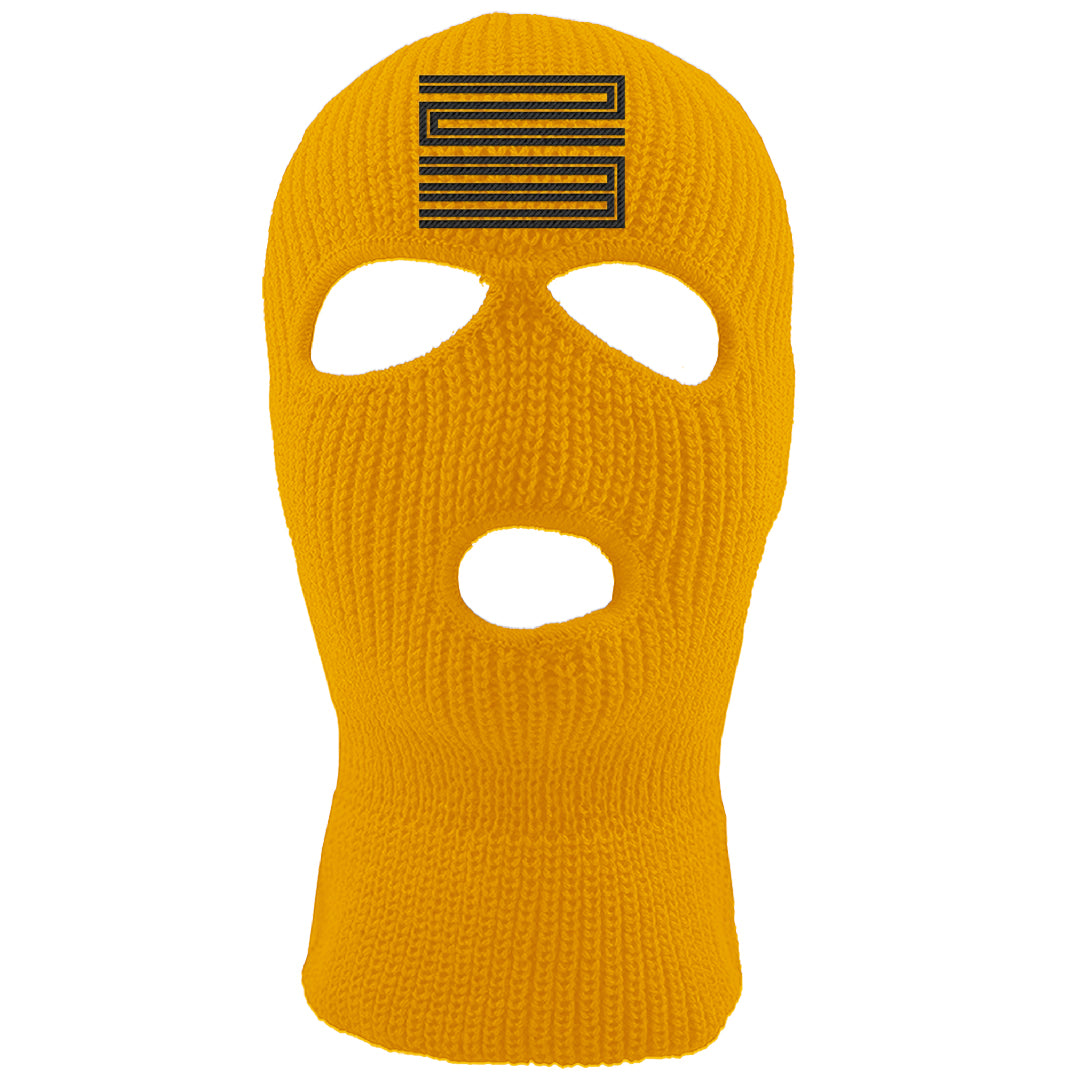 Flyease Yellow Ochre 1s Ski Mask | Double Line 23, Gold