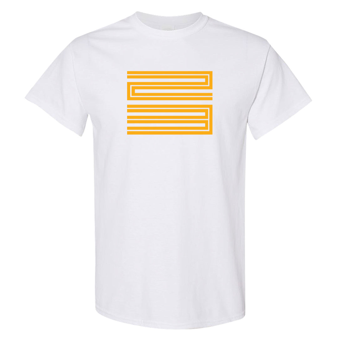 Flyease Yellow Ochre 1s T Shirt | Double Line 23, White