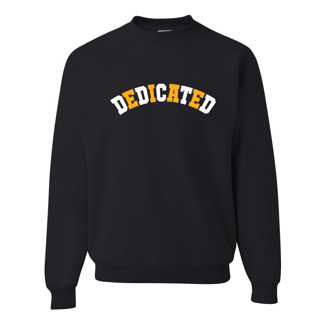 Flyease Yellow Ochre 1s Crewneck Sweatshirt | Dedicated, Black