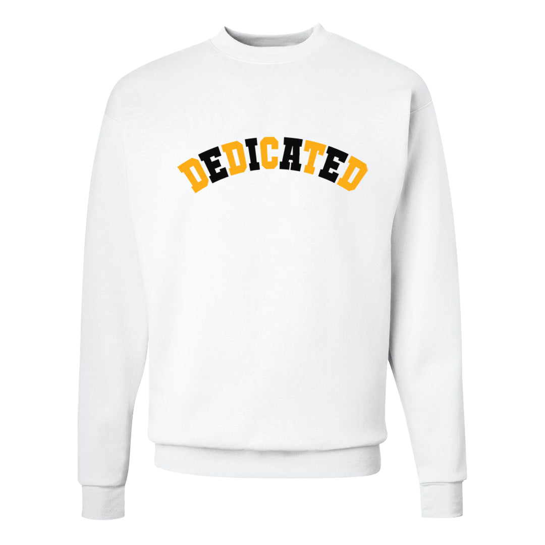 Flyease Yellow Ochre 1s Crewneck Sweatshirt | Dedicated, White