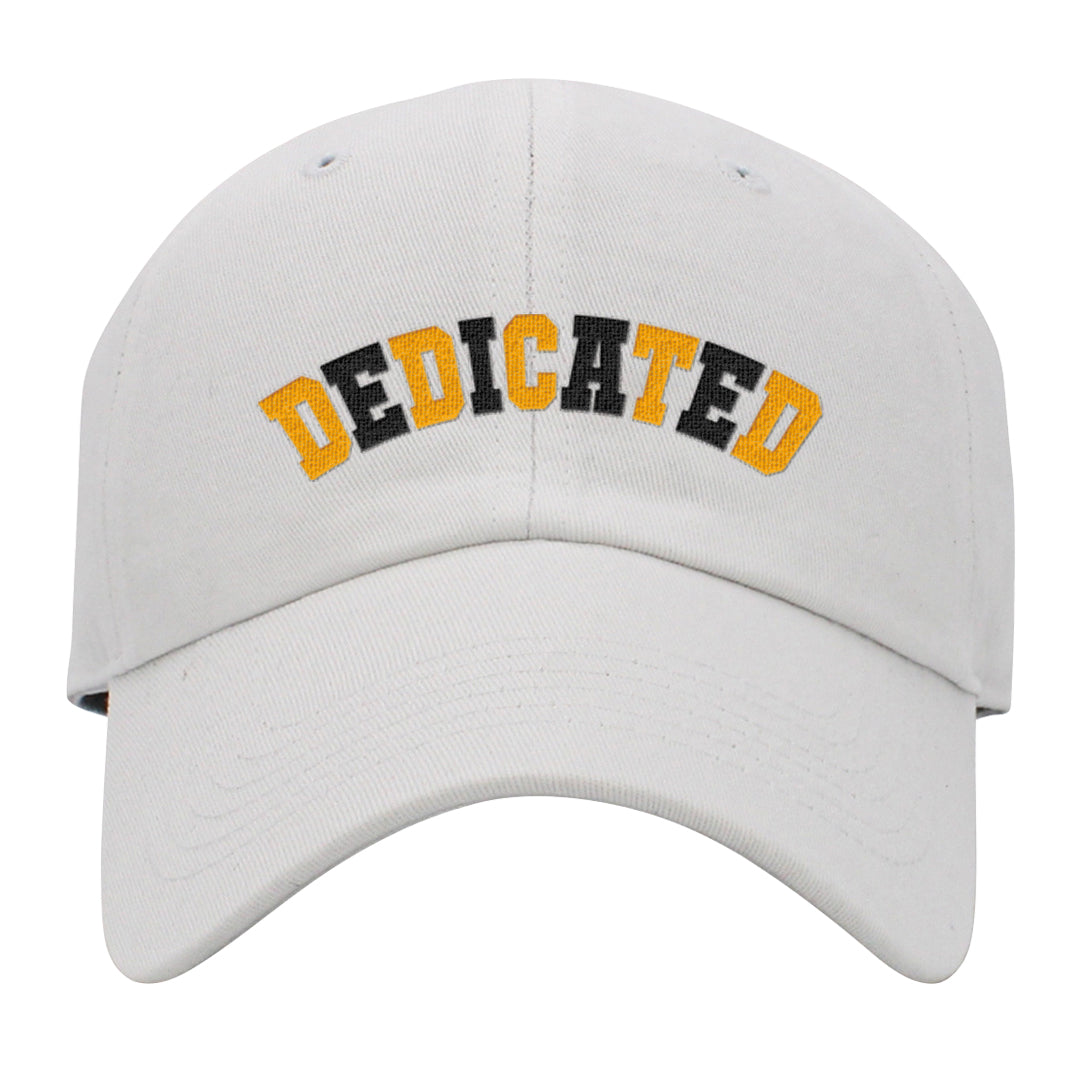 Flyease Yellow Ochre 1s Dad Hat | Dedicated, White