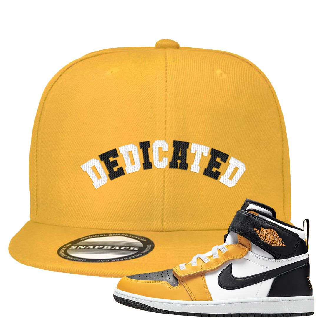 Flyease Yellow Ochre 1s Snapback Hat | Dedicated, Gold