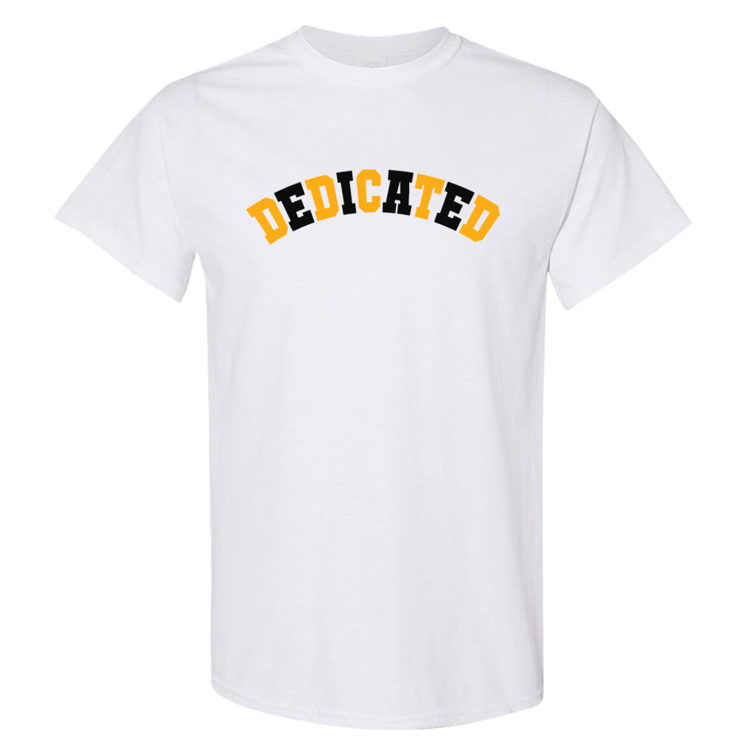 Flyease Yellow Ochre 1s T Shirt | Dedicated, White