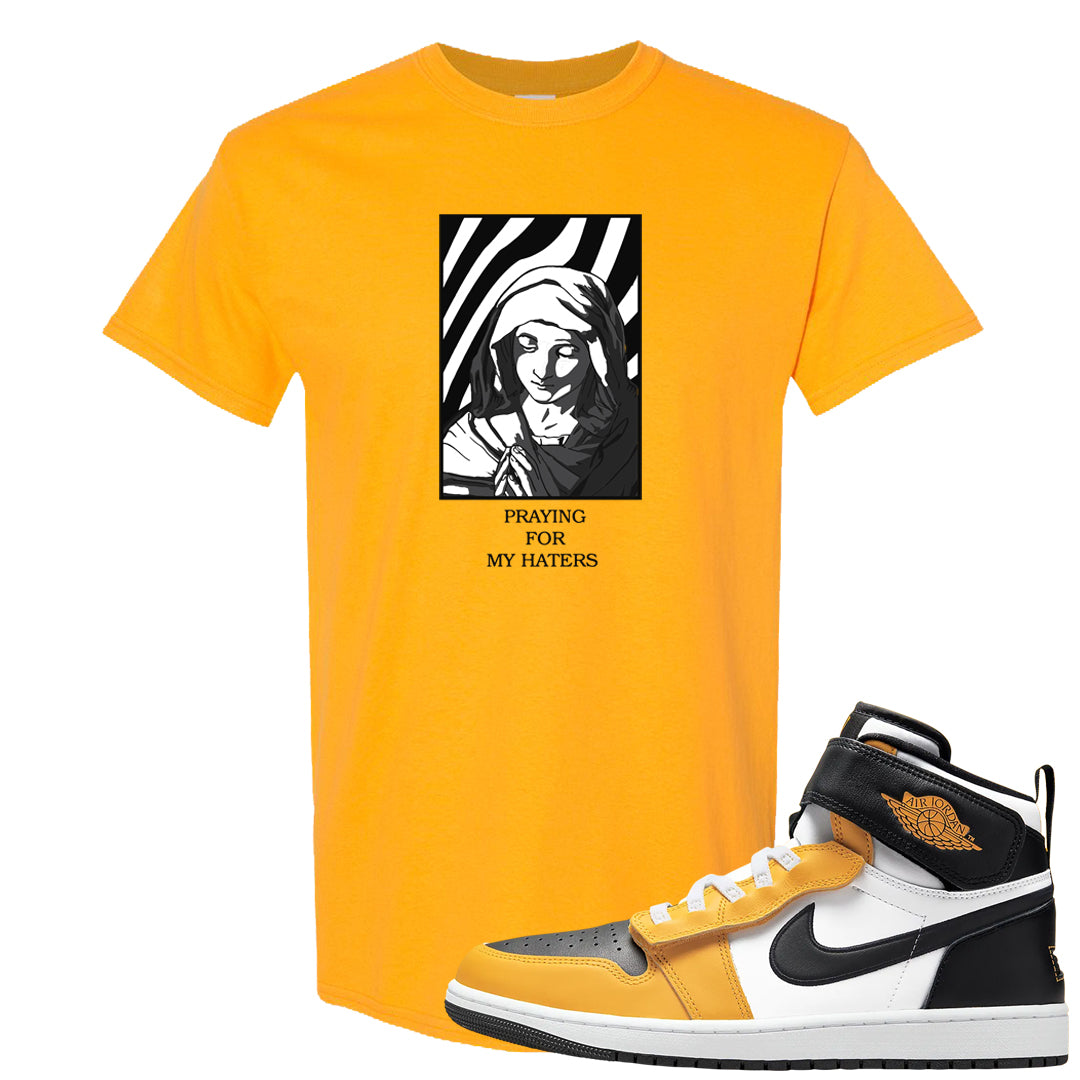 Flyease Yellow Ochre 1s T Shirt | God Told Me, Gold