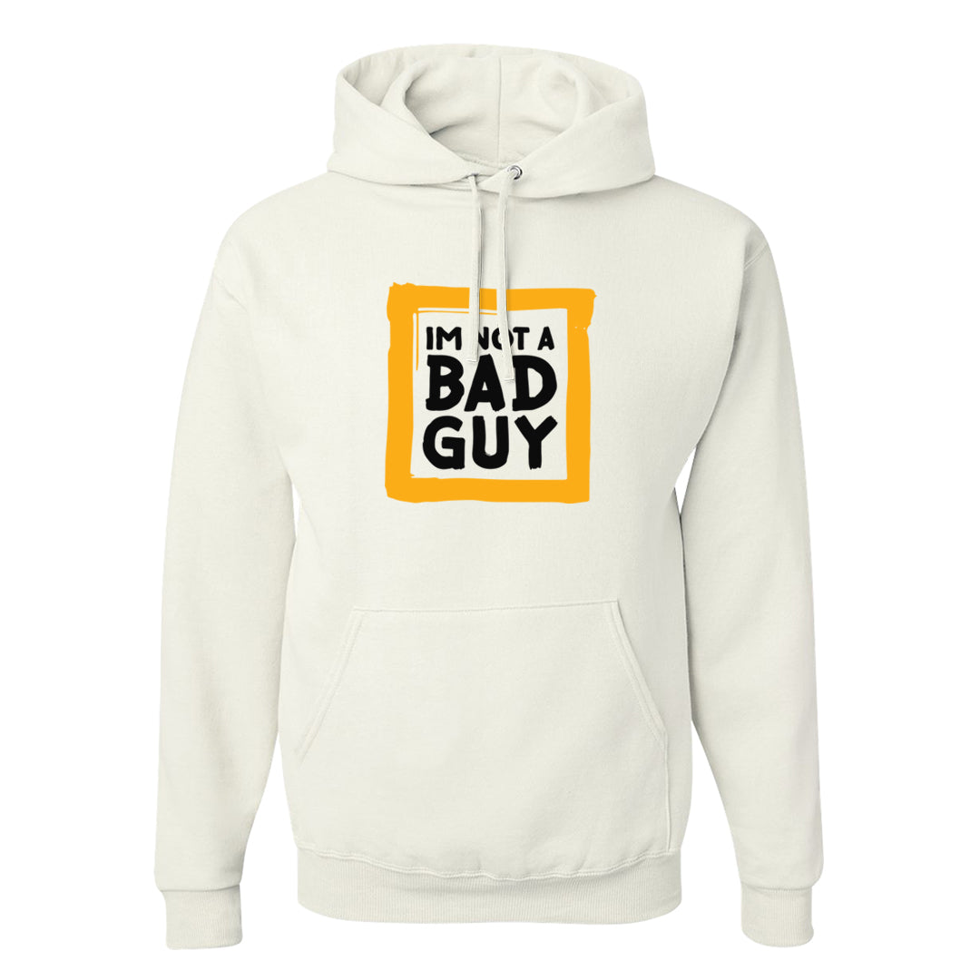 Flyease Yellow Ochre 1s Hoodie | I'm Not A Bad Guy, White