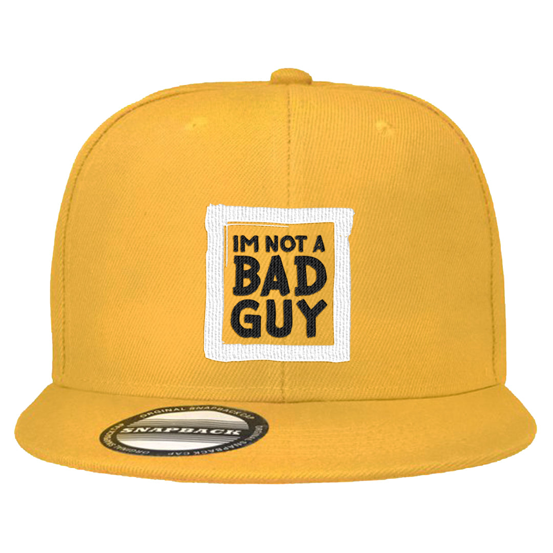 Flyease Yellow Ochre 1s Snapback Hat | I'm Not A Bad Guy, Gold